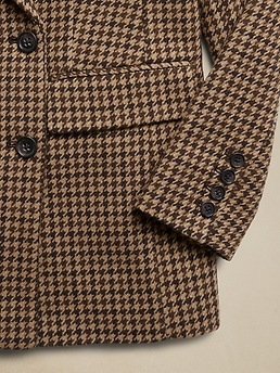 Banana republic hot sale houndstooth coat