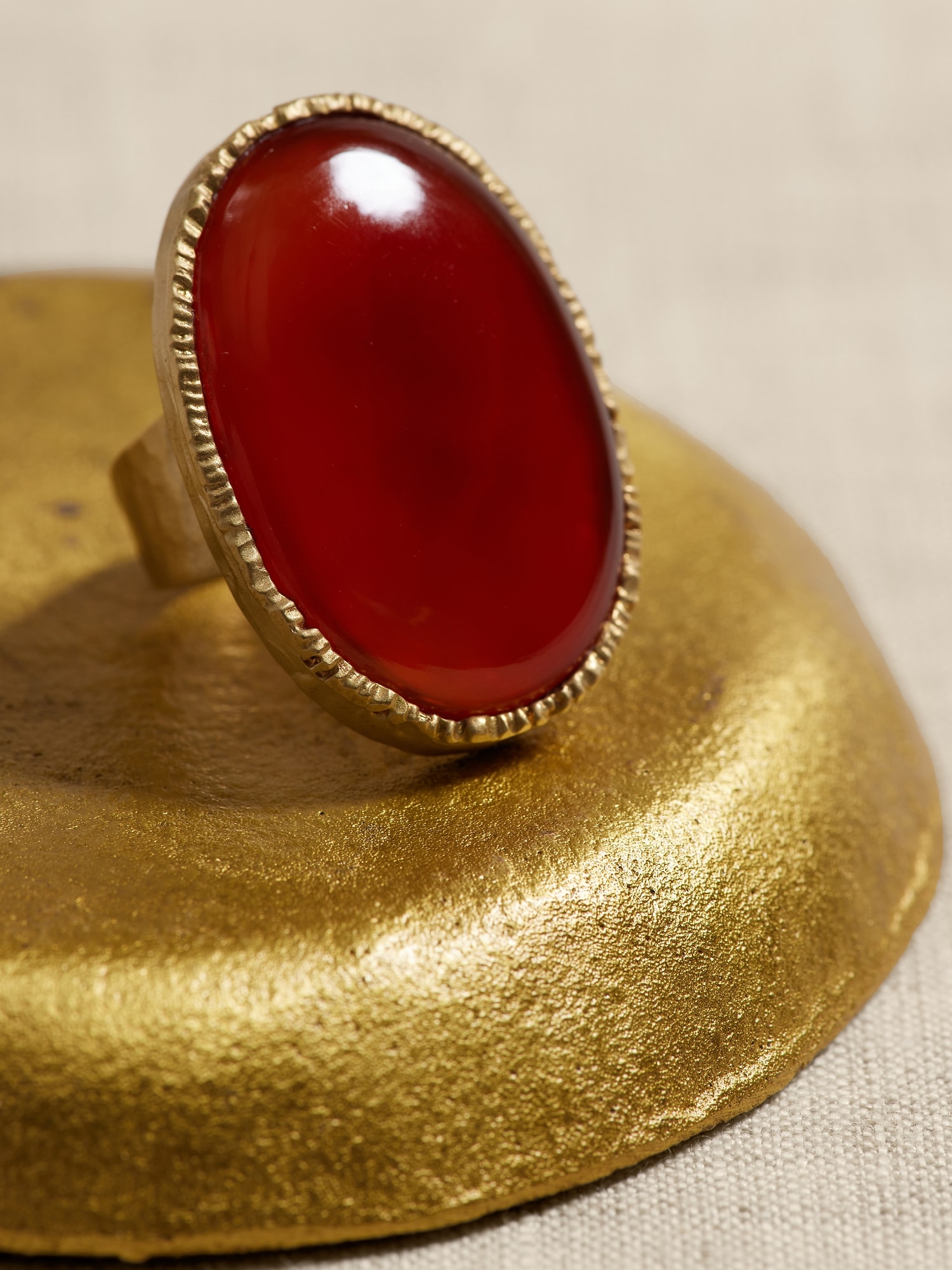 Ovalo Red Onyx Ring &#124 Aureus + Argent