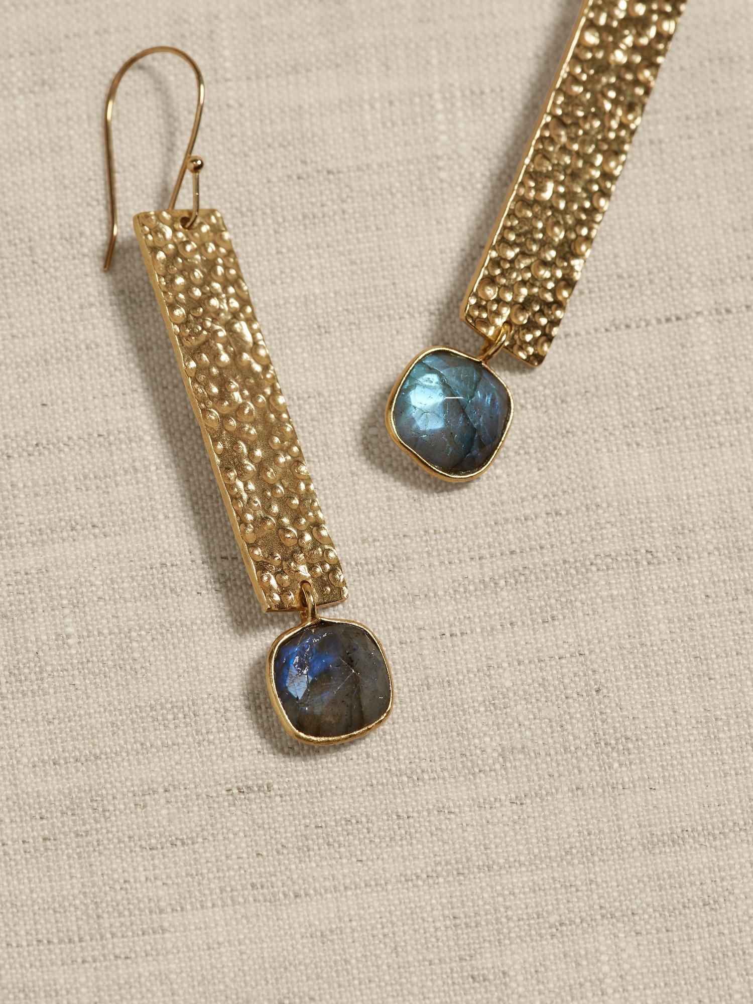 Column Gemstone Earrings &#124 Aureus + Argent