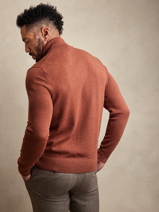 Image number 6 showing, Franco Merino Half-Zip Sweater