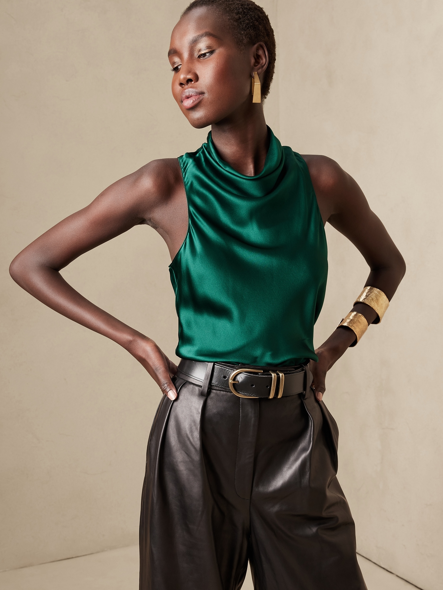 PETITE ECLIPSE SILK TOP