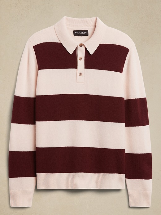 Image number 4 showing, Napoli Cashmere Rugby Sweater