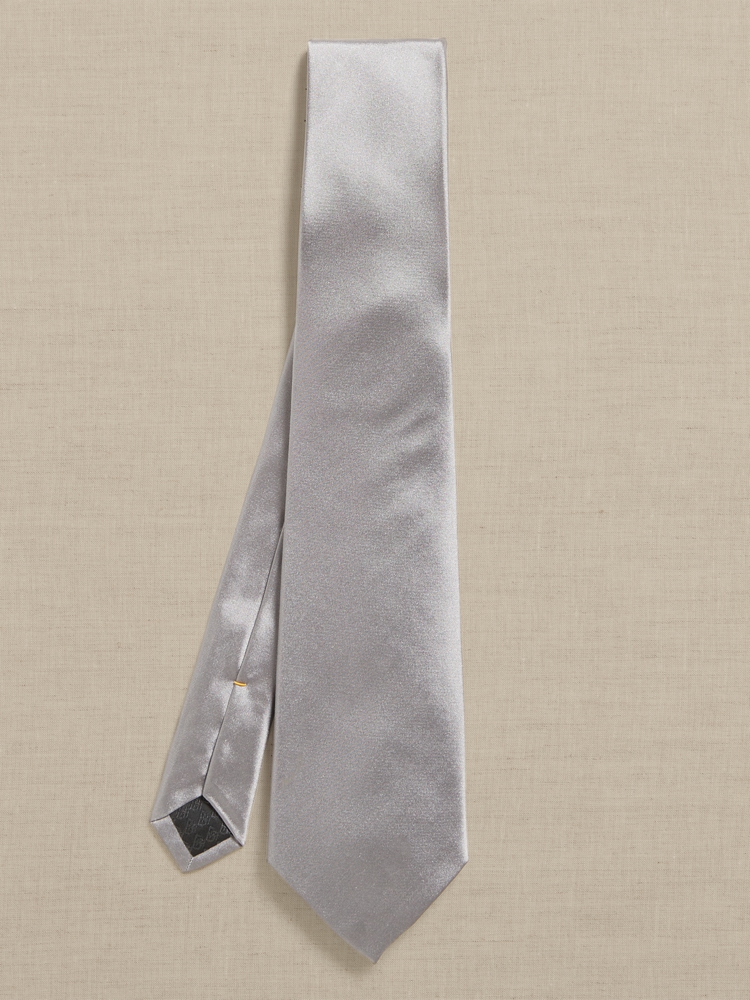 Banana Republic 7-Fold Silk Tie silver. 1