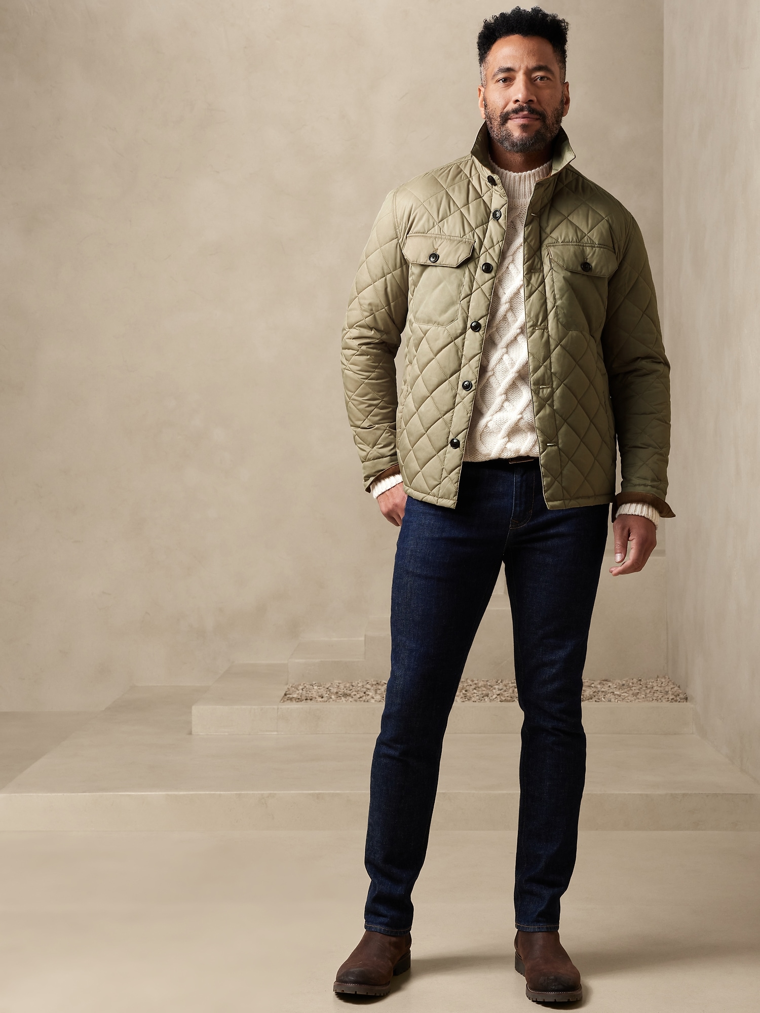 Gap quilted shirt clearance jacket