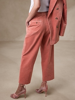 Rivoli Pleated Corduroy Pant