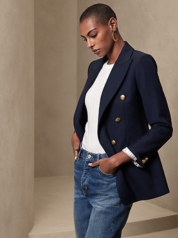 Banana republic peacoat store women's