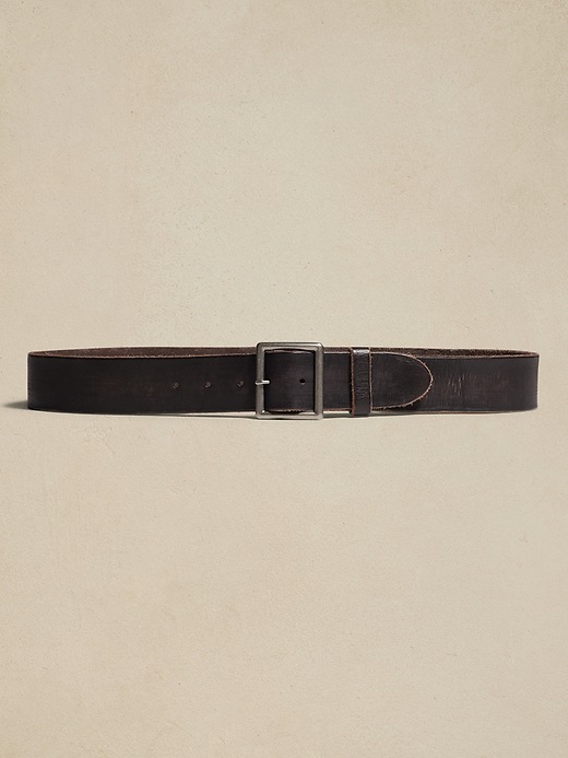 Rugged Leather Belt Banana Republic