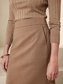 Siena Wool Pencil Skirt