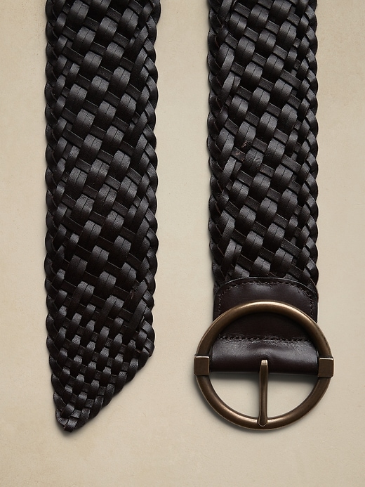 Anello Braided Leather Belt | Banana Republic display picture 2