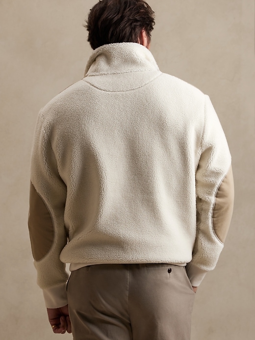 Image number 2 showing, Half-Zip Sherpa Sweater