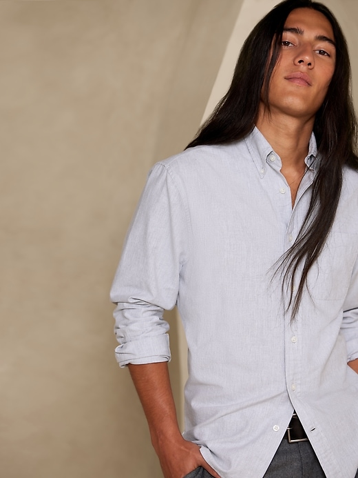 Image number 1 showing, Untucked Oxford Shirt