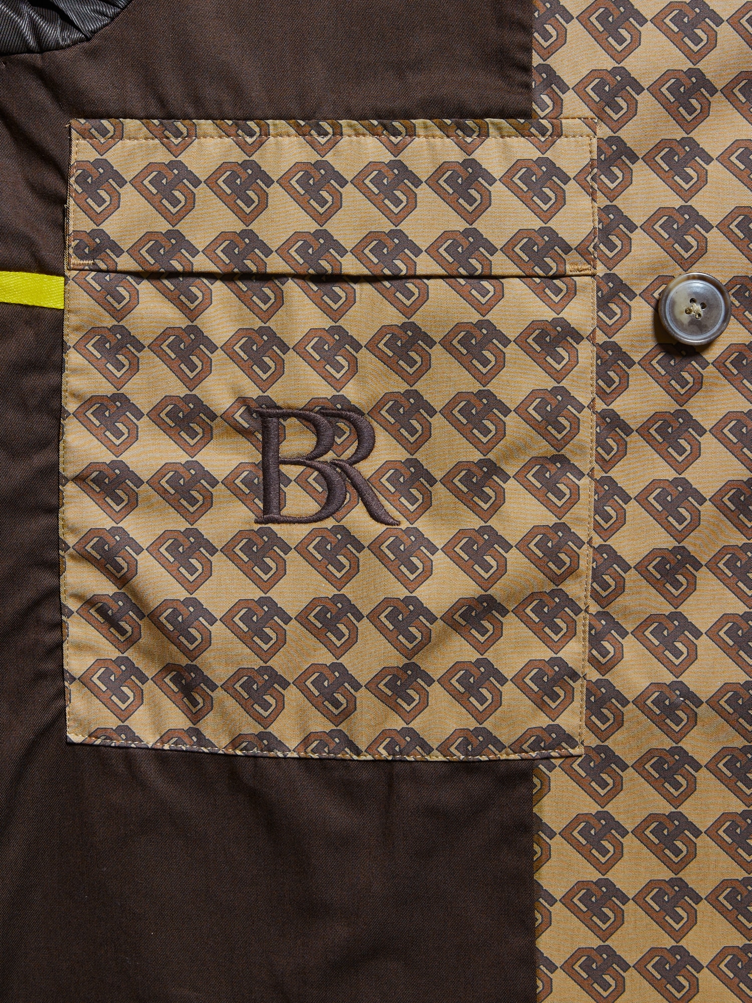 LOUIS VUITTON Vintage Monogram Logo Trench Coat Jacket 36 