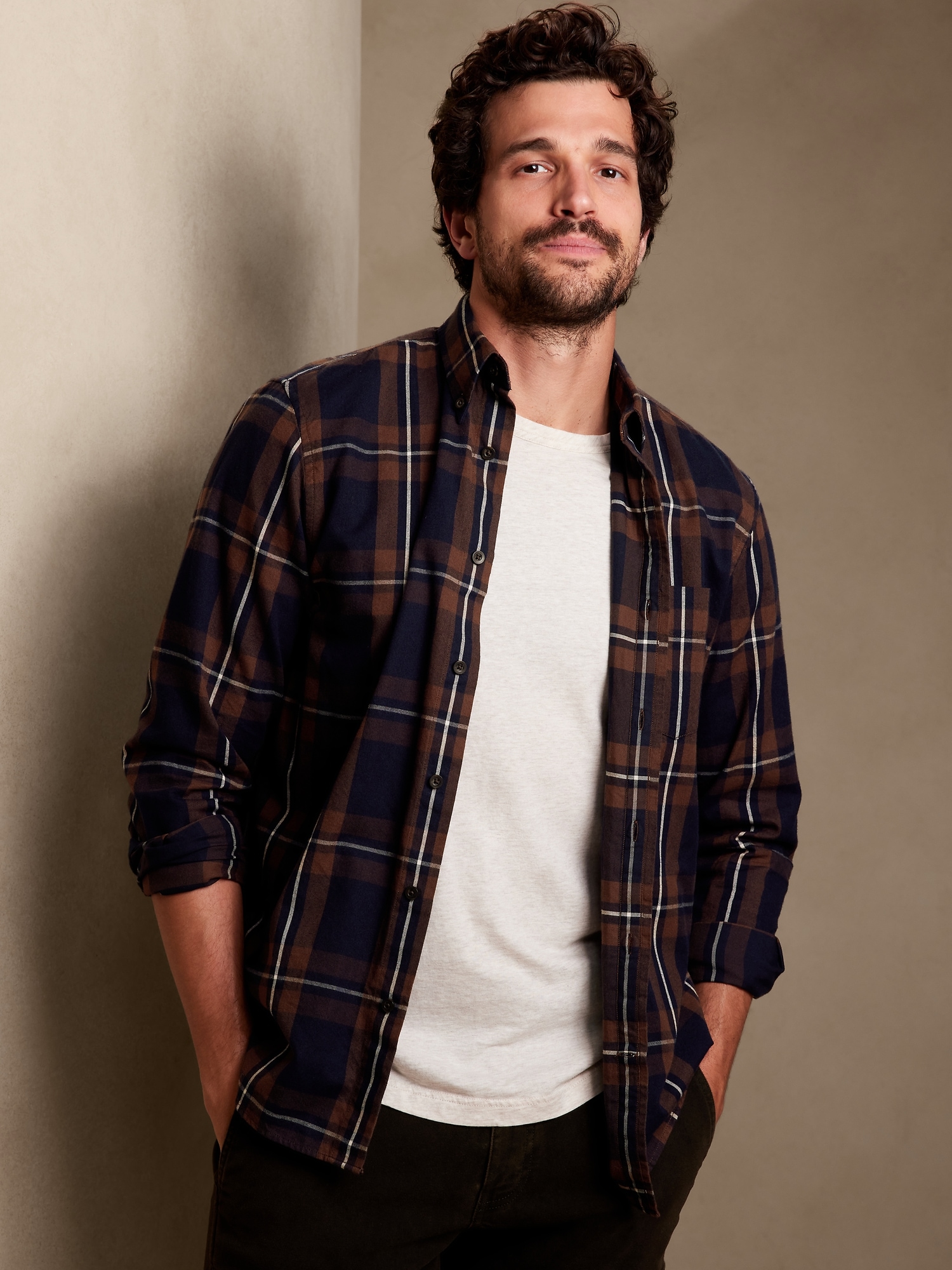 Mens Untucked Flannel Shirt (3 Colors)