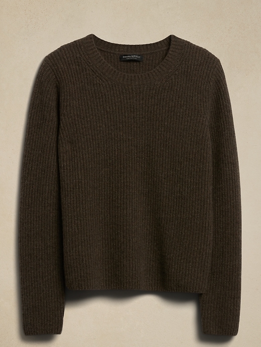 Lucia Cashmere Ribbed Sweater | Banana Republic