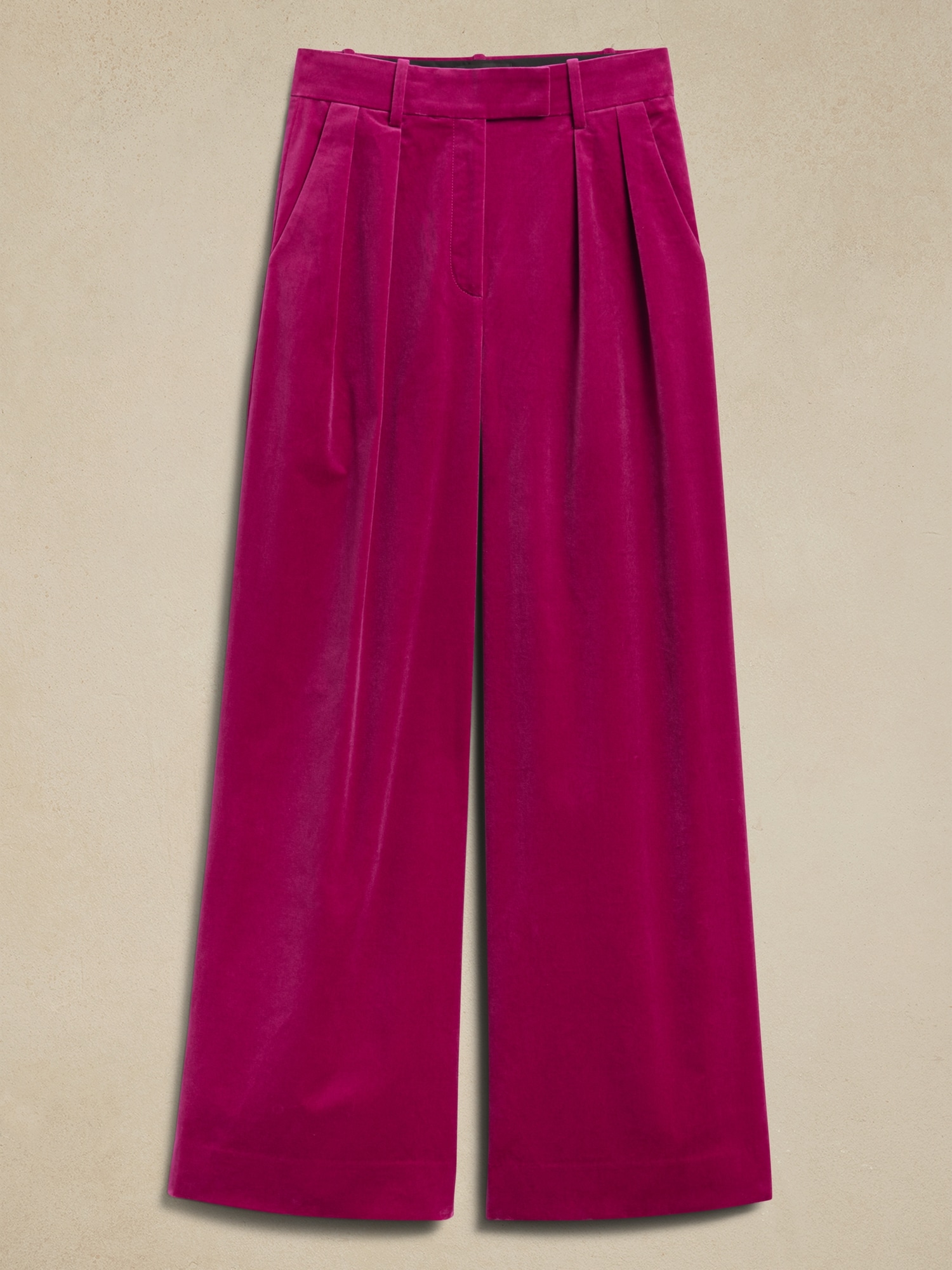 Petite Veluro Relaxed Velvet Pant