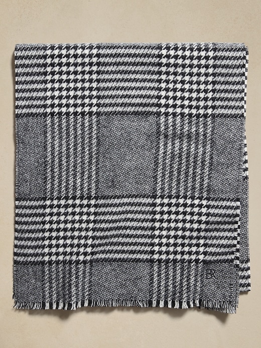 Glen Check Wool Scarf | Banana Republic