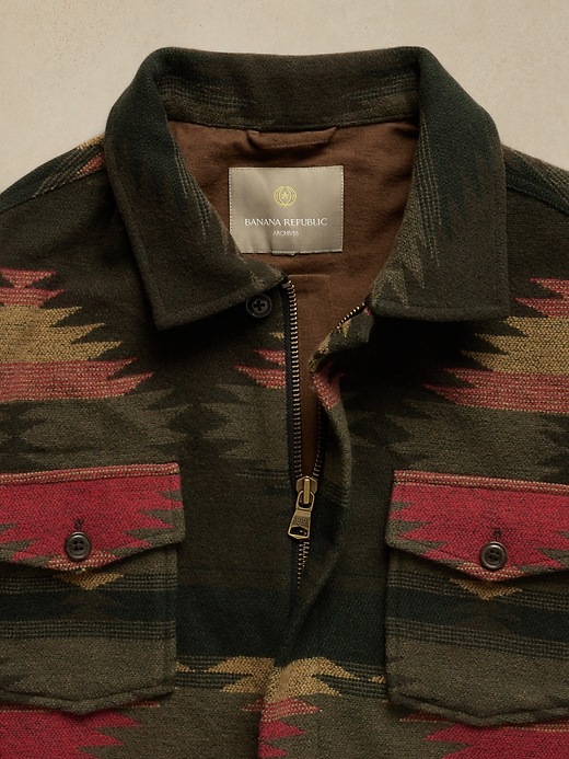 Image number 5 showing, BR ARCHIVES Geometric Shirt Jacket