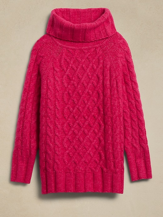 Image number 4 showing, Cesta Oversized Cable-Knit Sweater