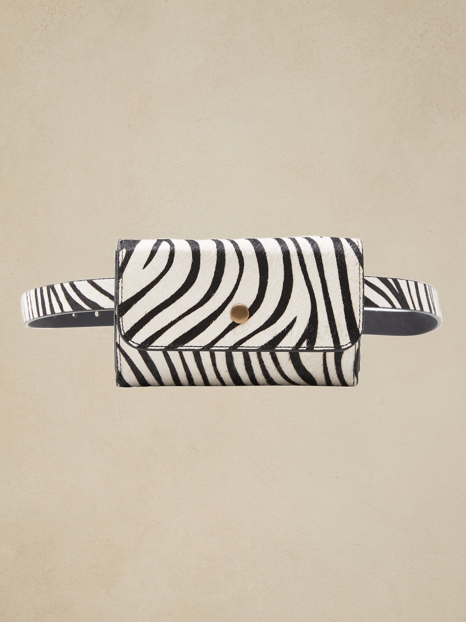 Haircalf Leather Belt Bag Banana Republic