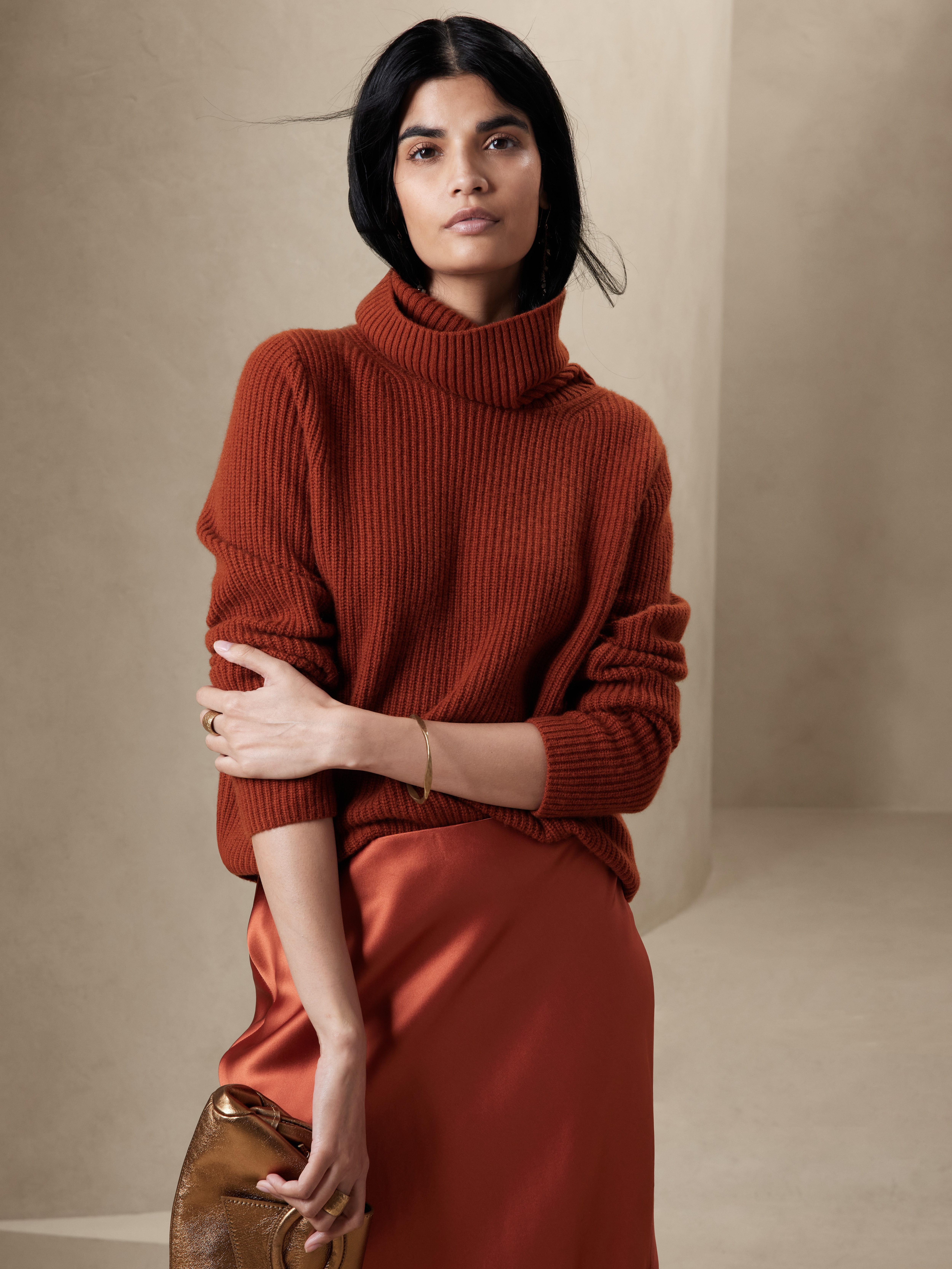 Chiara Cashmere Turtleneck Sweater 