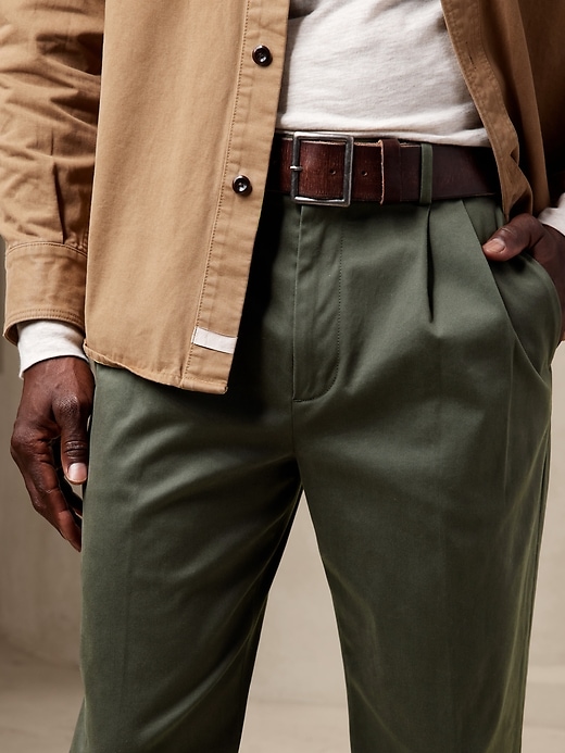 Image number 3 showing, BR ARCHIVES Smithfield Pleated Rapid Movement Chino