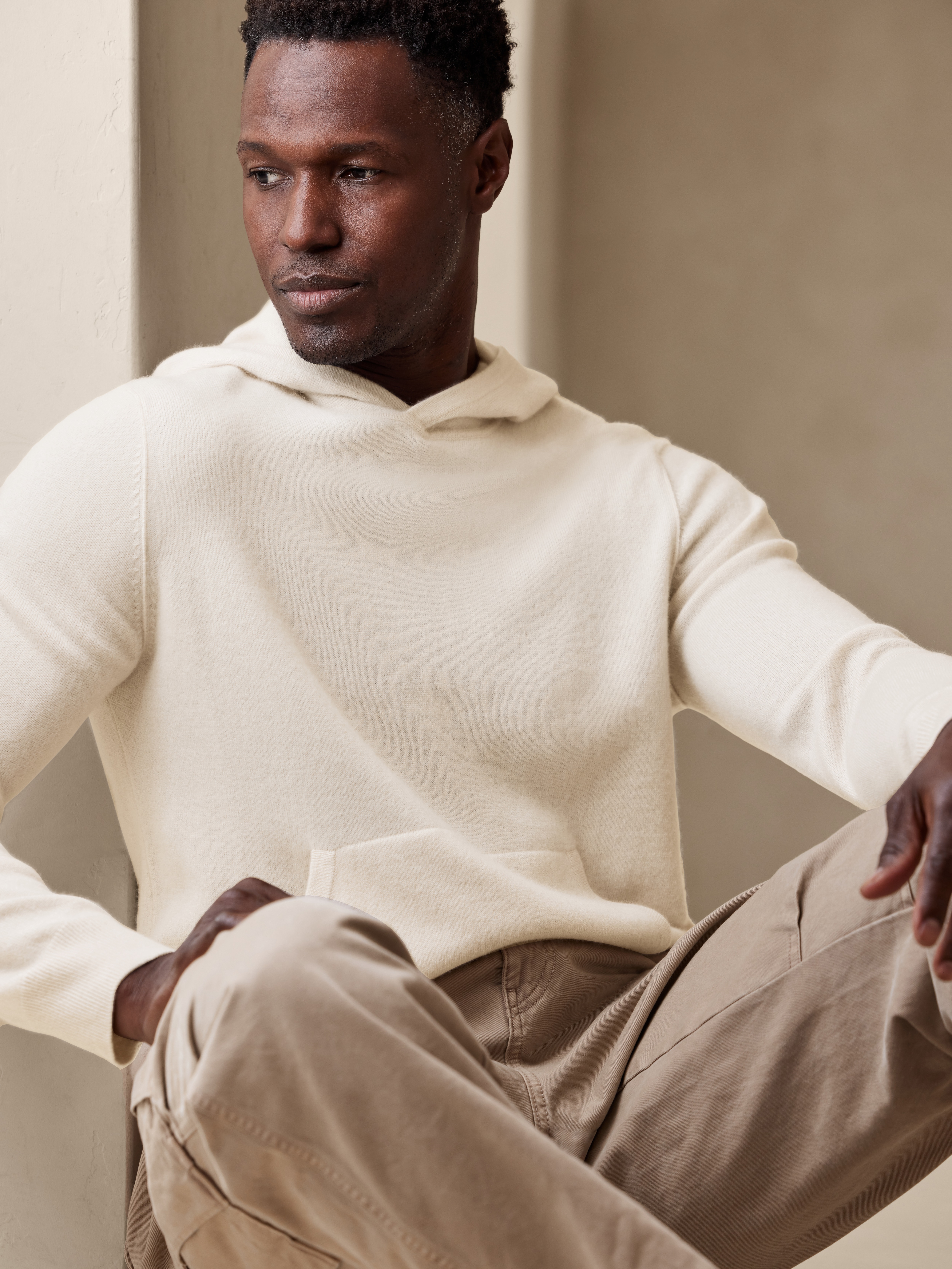 Ugo Cashmere Sweater Hoodie | Banana 