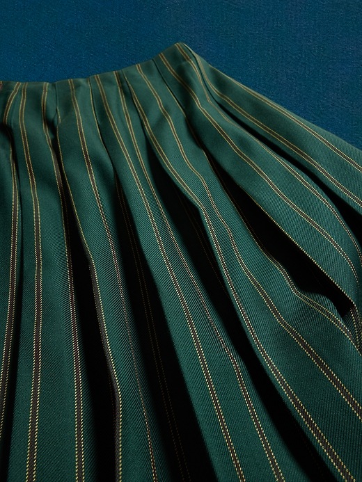 Image number 5 showing, BR ATHLETICS Pleated Wool Skirt