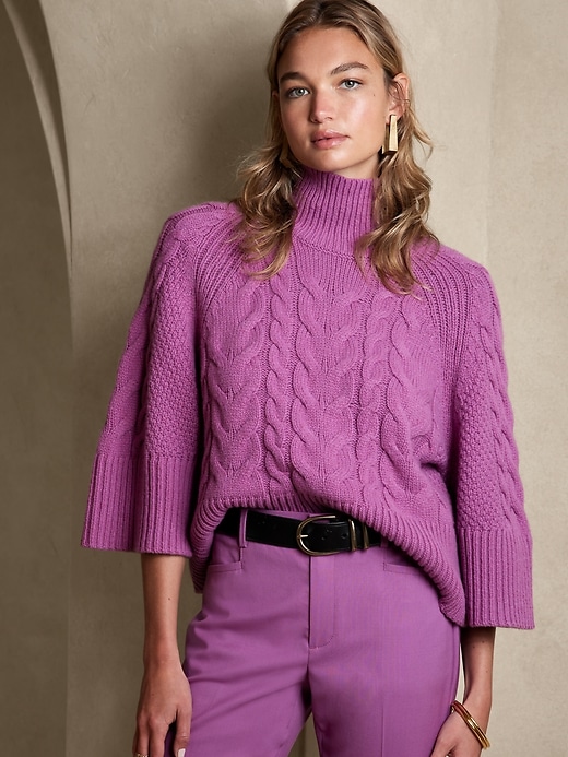 Image number 1 showing, Covo Flare-Sleeve Sweater