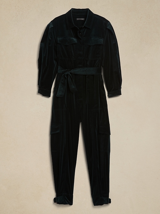 Mia Velvet Jumpsuit Banana Republic