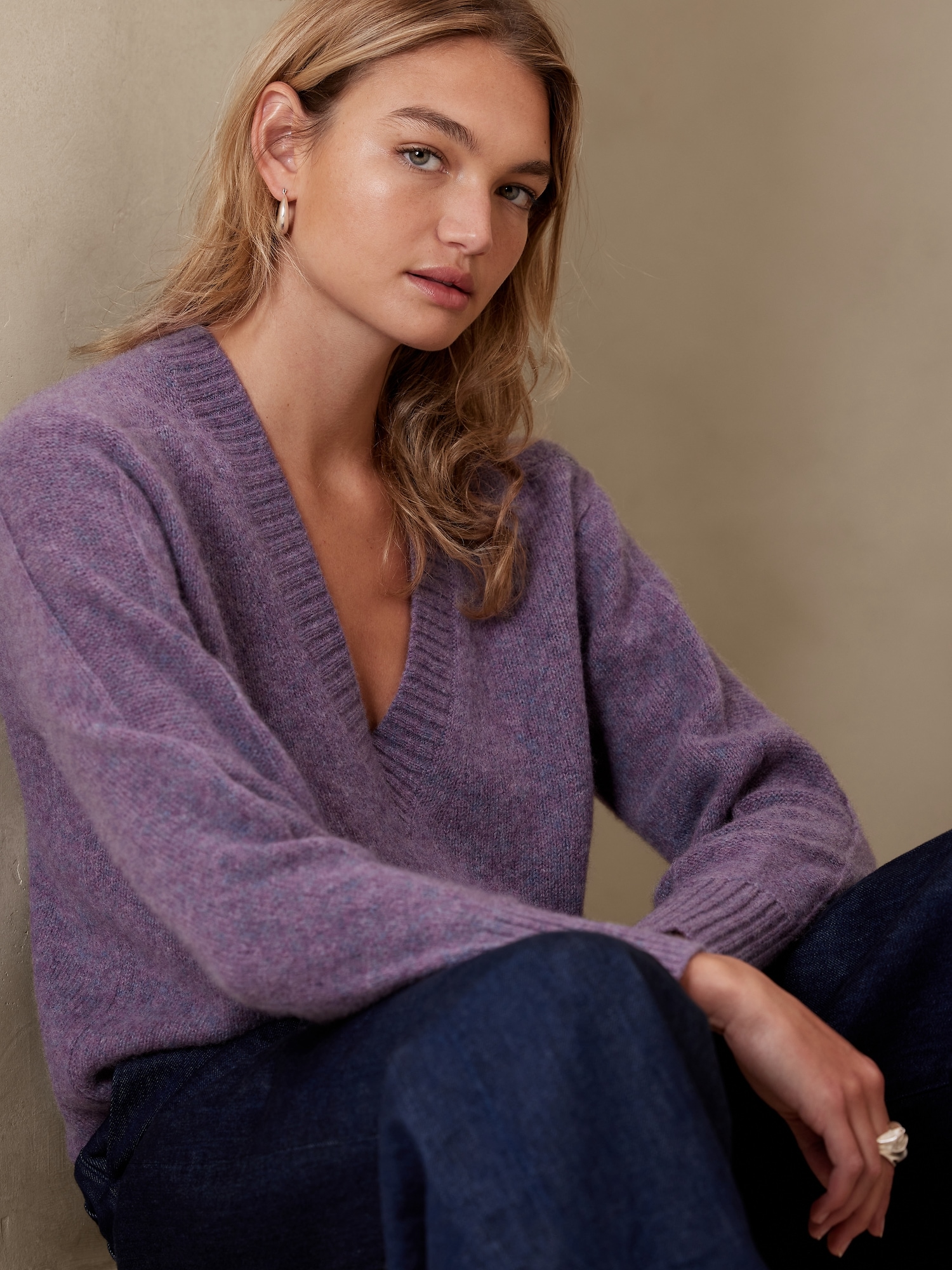 Isola Brushed Cashmere Sweater | Banana Republic