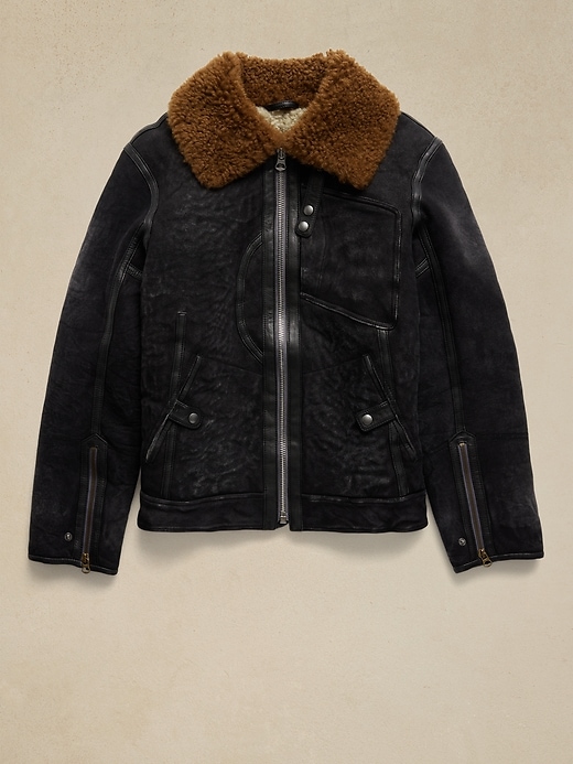 Image number 4 showing, Shearling Squadron Jacket