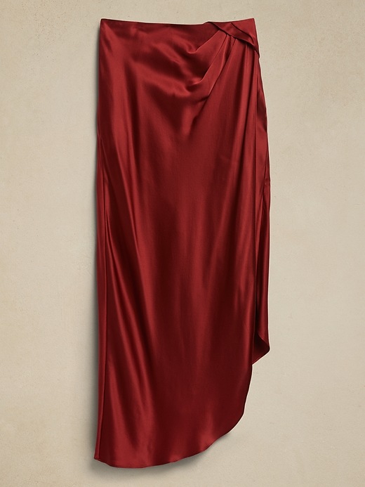 Image number 4 showing, Danae Silk Draped Skirt