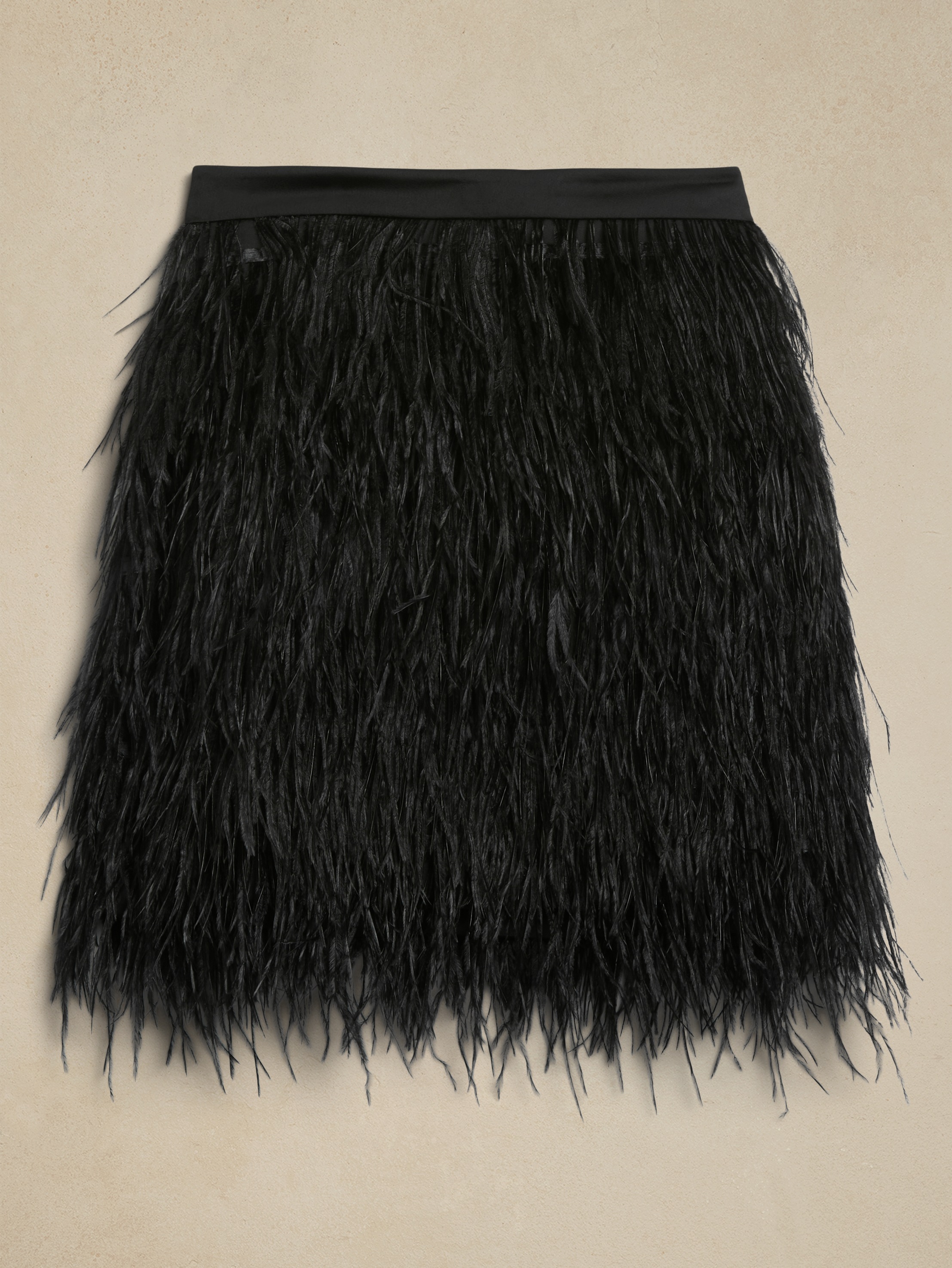 スカート BLACK OSTRICH FEATHER PUFFY MINI SKIRT Nodress SS25 BLACK OSTRICH FEATHER PUFFY MINI SKIRT / BLK