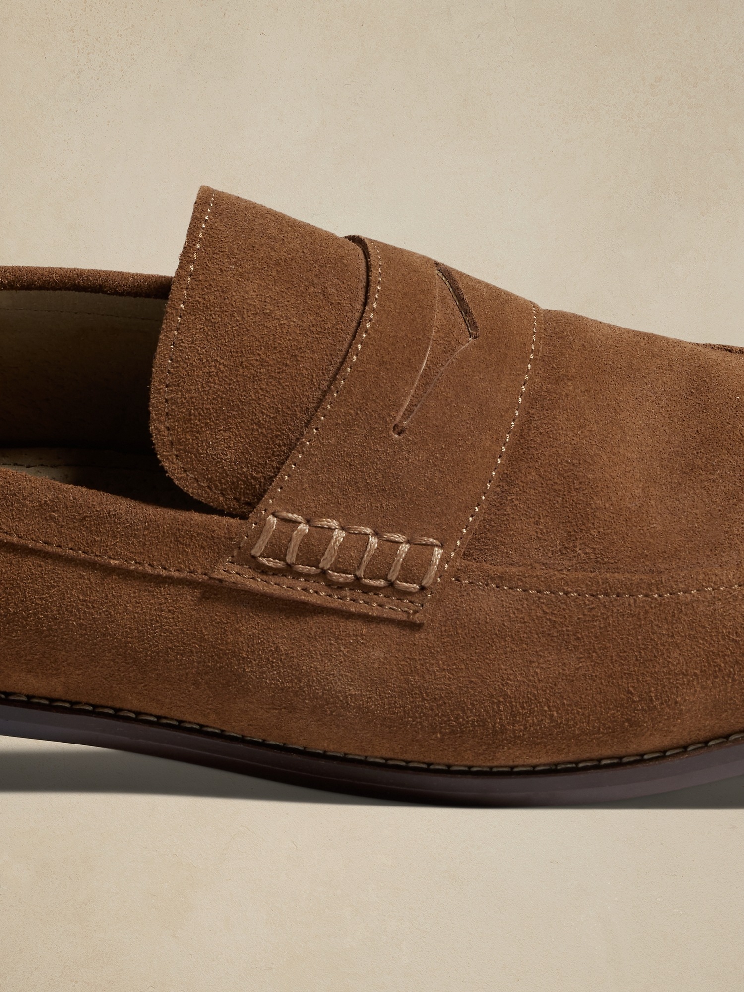 Devyn Suede Penny Loafer | Banana Republic