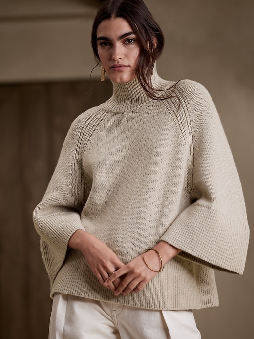 Image number 1 showing, Firenze Flare-Sleeve Sweater