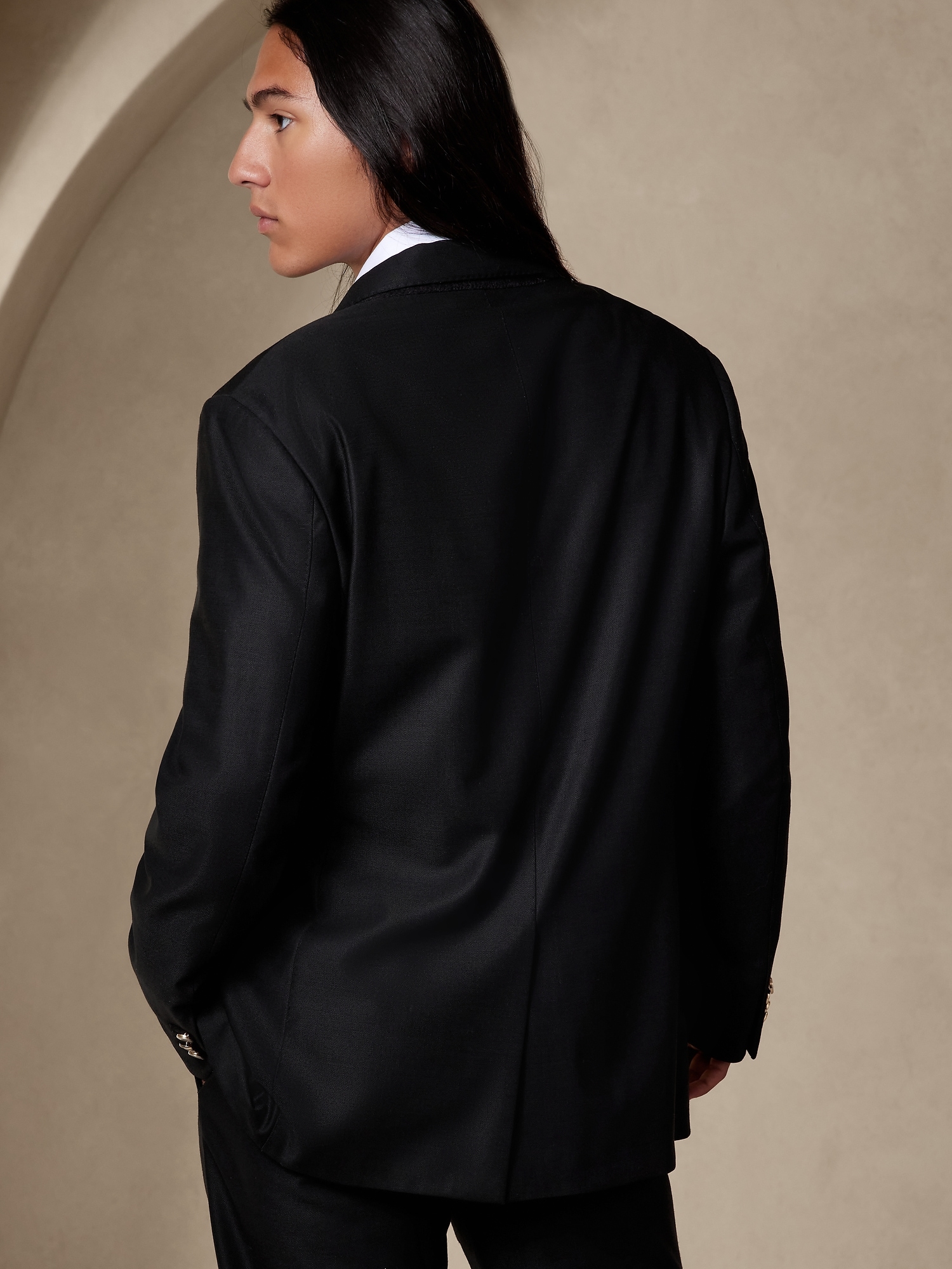 Barque Double-Breasted Suit Jacket