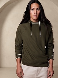 Brushed Waffle Hoodie | Banana Republic