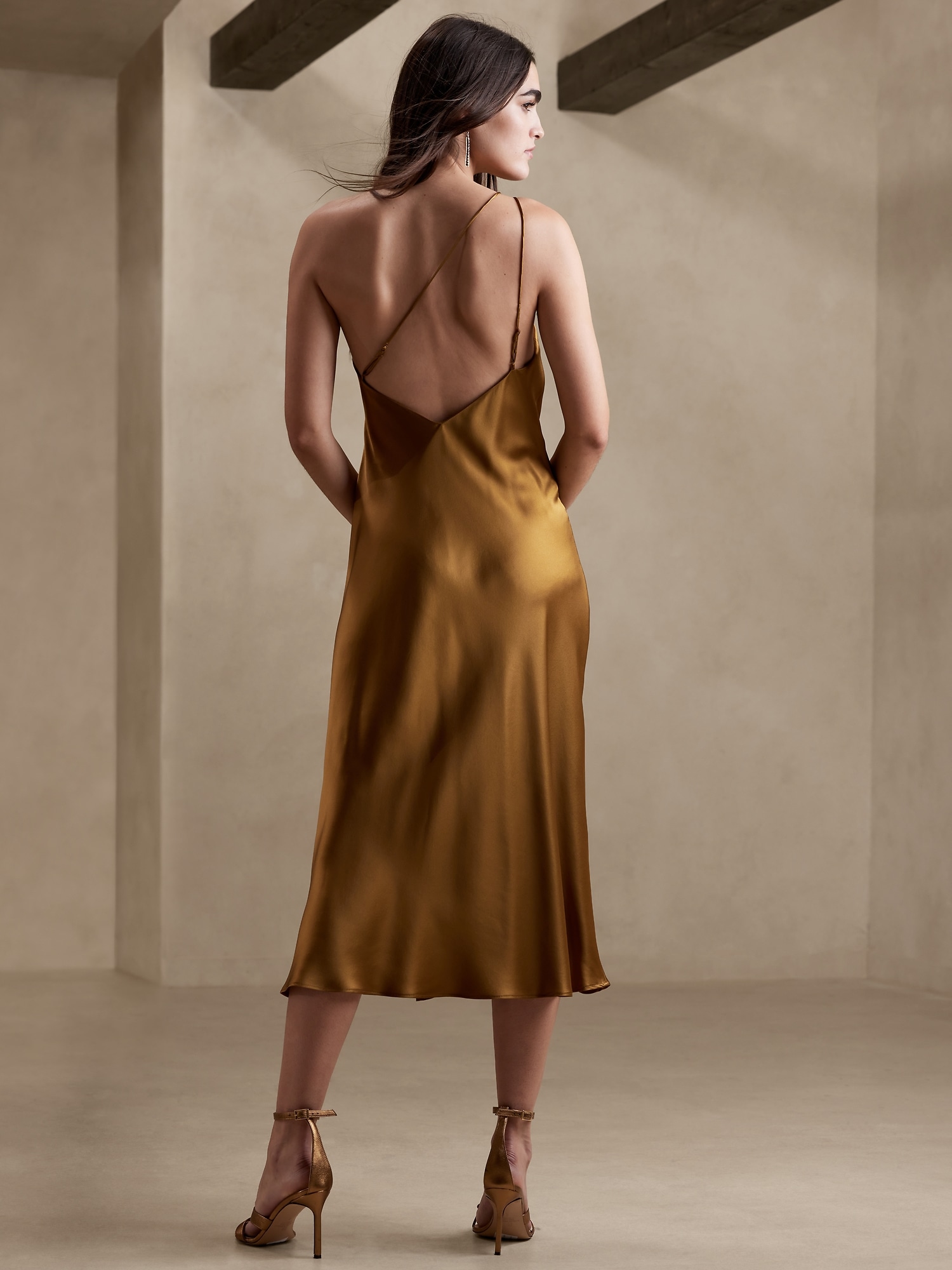 Divine Silk One-Shoulder Dress