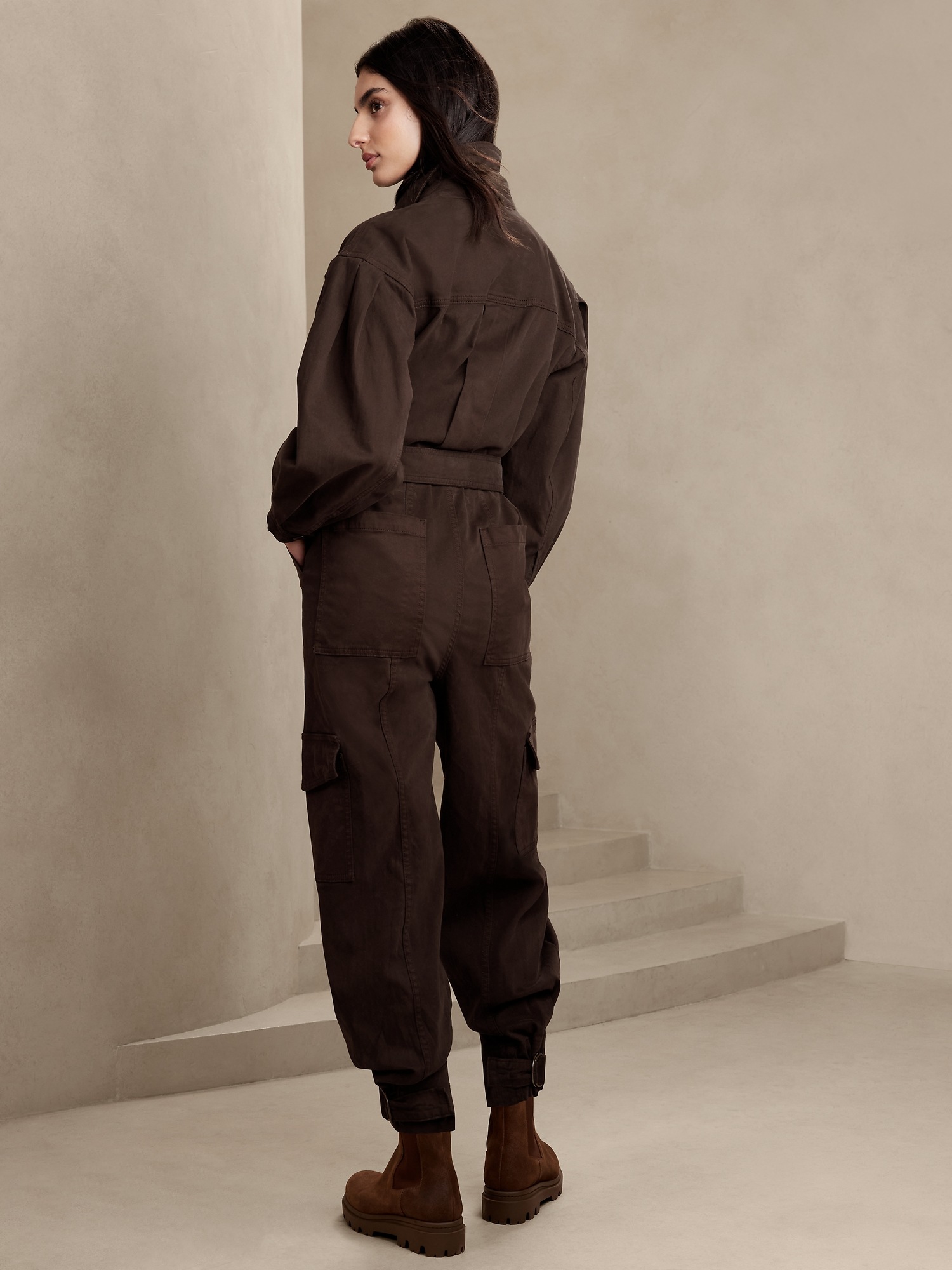 Andi Moleskin Flightsuit | Banana Republic