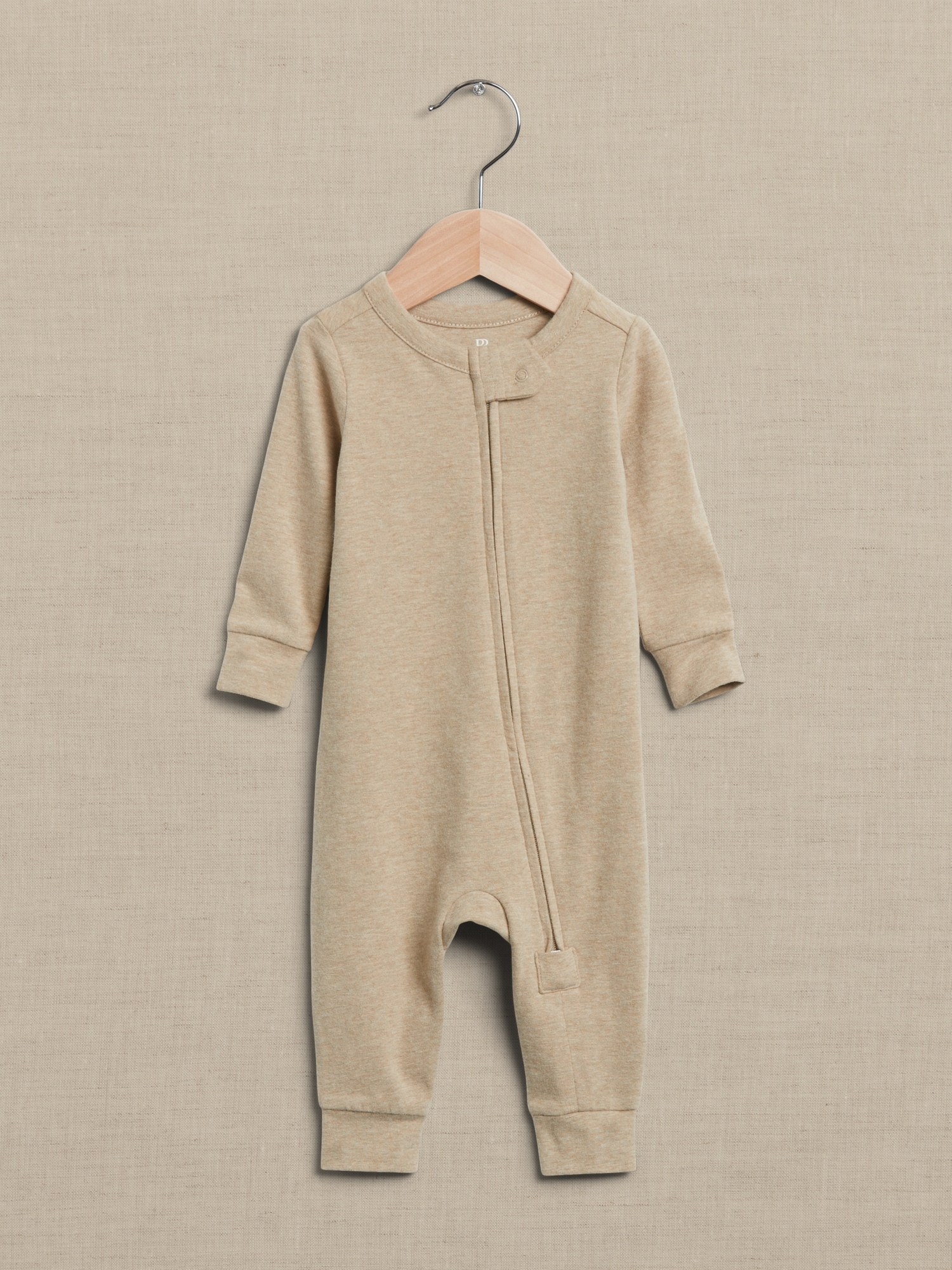 Banana Republic Brushed Long-Sleeve One-Piece for Baby multi. 1