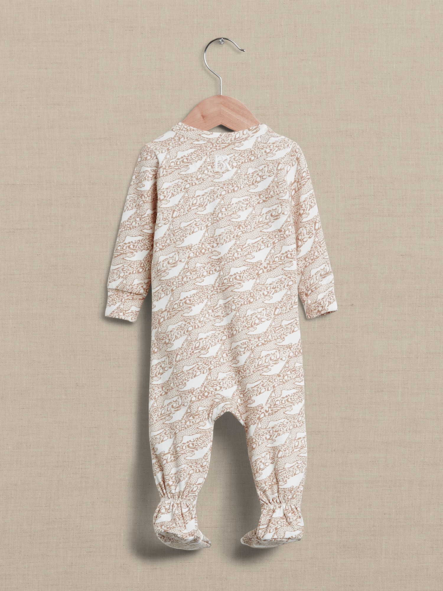 Brushed Footed One-Piece for Baby