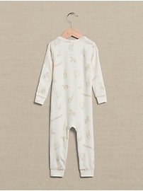 Baby Brushed Long-Sleeve One-Piece