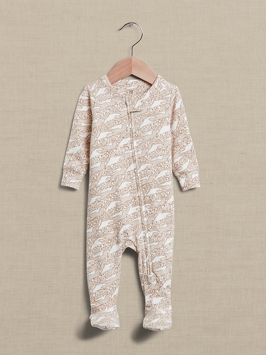 1-3M White Footed Onesie - Baby Republic main image 1
