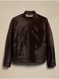 Dylan Haircalf Leather Jacket