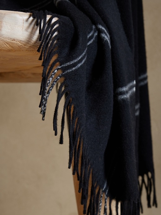 Signature Plaid Wool Blanket | Banana Republic