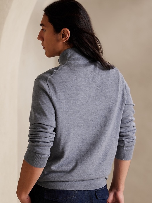 Image number 2 showing, Franco Merino Half-Zip Sweater