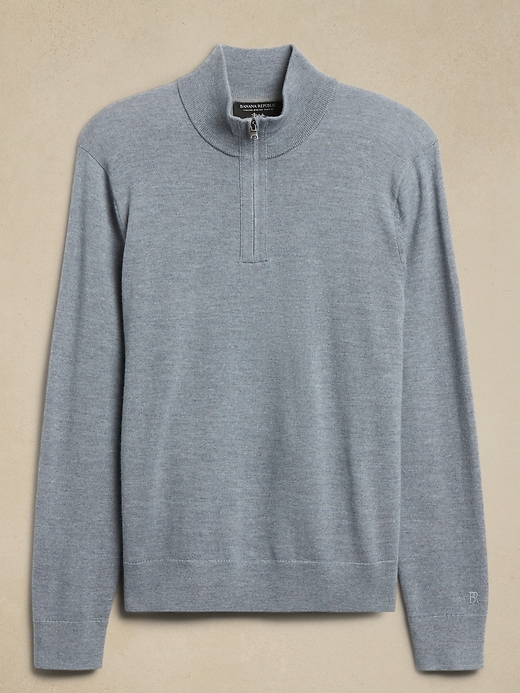 Image number 5 showing, Franco Merino Half-Zip Sweater