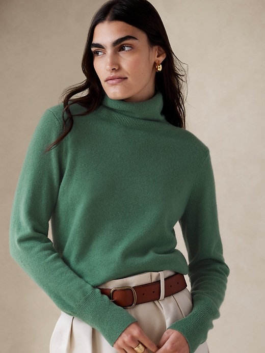 Micaela Cashmere Turtleneck Sweater | Banana Republic