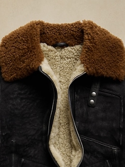 Banana clearance republic shearling