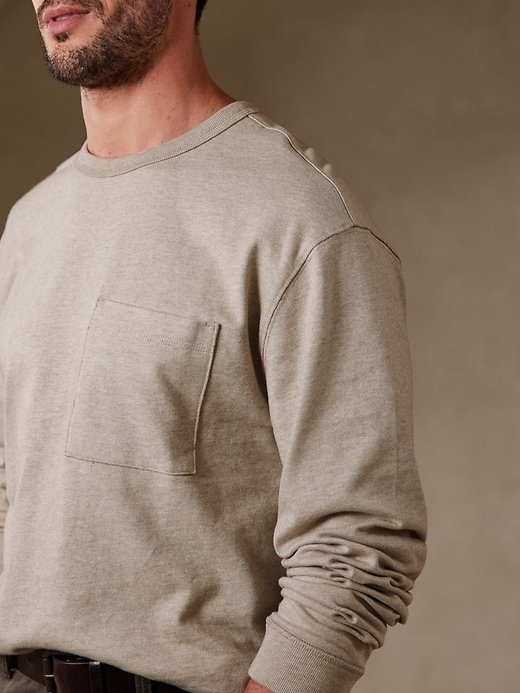 The Premium-Weight Long-Sleeve Crew